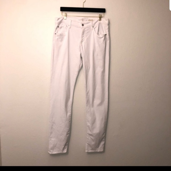 7 for Mankind White Slimmy - Picture 3 of 5